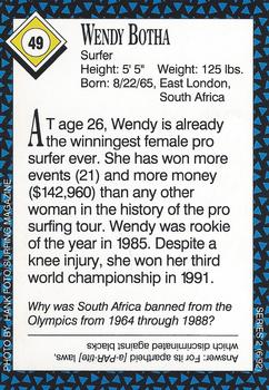 1992 Sports Illustrated for Kids #49 Wendy Botha Back