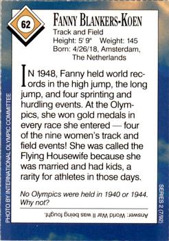 1992 Sports Illustrated for Kids #62 Fanny Blankers-Koen Back