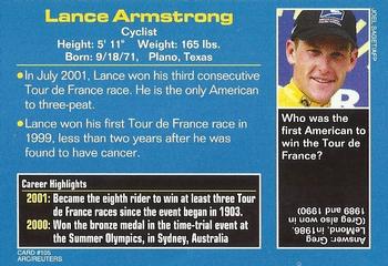 2001 Sports Illustrated for Kids #105 Lance Armstrong Back