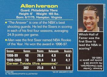 2001 Sports Illustrated for Kids #28 Allen Iverson Back