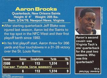 2001 Sports Illustrated for Kids #44 Aaron Brooks Back