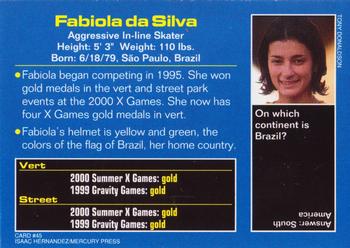 2001 Sports Illustrated for Kids #45 Fabiola Da Silva Back