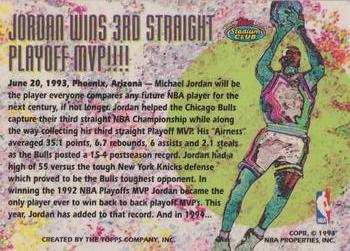 1993 Stadium Club Members Only #NNO Michael Jordan Back
