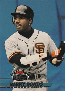 1993 Stadium Club Members Only #NNO Barry Bonds Front