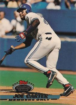 1993 Stadium Club Members Only #NNO Joe Carter Front