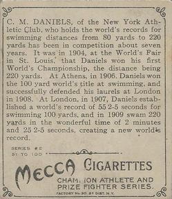 1910 Champions (T218) #NNO Charles Daniels Back