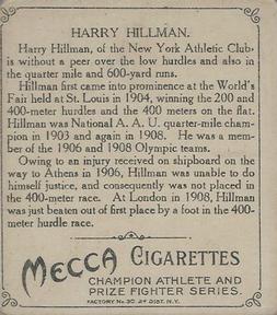 1910 Champions (T218) #NNO Harry Hillman Back
