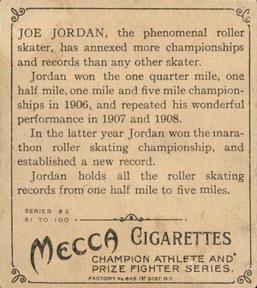 1910 Champions (T218) #NNO Joseph Jordan Back