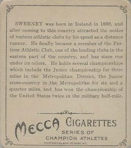 1910 Champions (T218) #NNO E.J. Sweeney Back