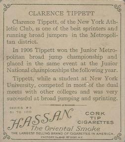 1910 Champions (T218) #NNO Clarence Tippett Back