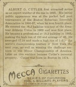 1910 Champions (T218) #NNO Albert Cutler Back