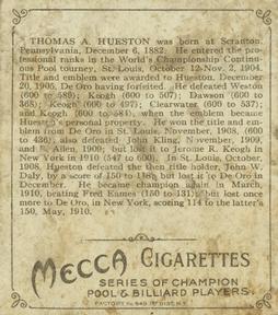 1910 Champions (T218) #NNO Thomas Hueston Back