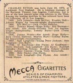 1910 Champions (T218) #NNO Charles Eyton Back
