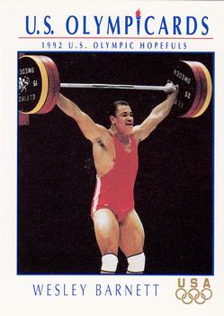 1992 Impel Olympicards: 1992 U.S. Olympic Hopefuls #101 Wesley Barnett Front