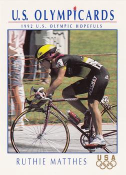 1992 Impel Olympicards: 1992 U.S. Olympic Hopefuls #33 Ruthie Matthes Front