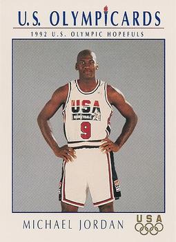 1992 Impel Olympicards: 1992 U.S. Olympic Hopefuls #12 Michael Jordan Front