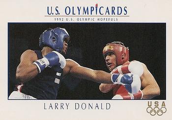 1992 Impel Olympicards: 1992 U.S. Olympic Hopefuls #24 Larry Donald Front