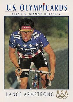 1992 Impel Olympicards: 1992 U.S. Olympic Hopefuls #31 Lance Armstrong Front