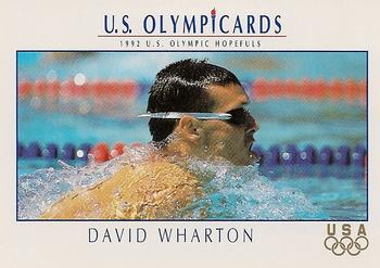 1992 Impel Olympicards: 1992 U.S. Olympic Hopefuls #73 David Wharton Front