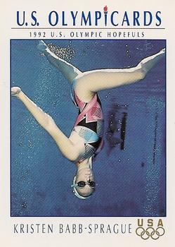 1992 Impel Olympicards: 1992 U.S. Olympic Hopefuls #76 Kristen Babb-Sprague Front