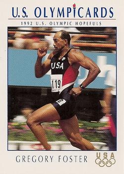 1992 Impel Olympicards: 1992 U.S. Olympic Hopefuls #86 Gregory Foster Front