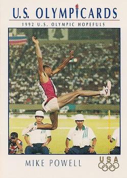 1992 Impel Olympicards: 1992 U.S. Olympic Hopefuls #90 Mike Powell Front