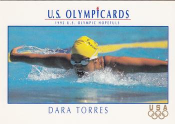 1992 Impel Olympicards: 1992 U.S. Olympic Hopefuls #72 Dara Torres Front