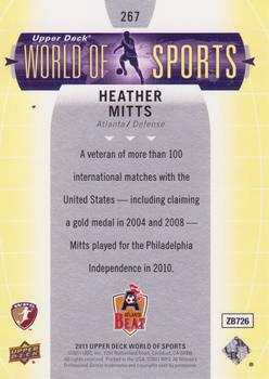 2011 Upper Deck World of Sports #267 Heather Mitts Back
