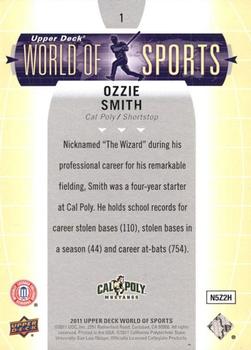 2011 Upper Deck World of Sports #1 Ozzie Smith Back