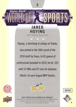 2011 Upper Deck World of Sports #6 Jared Hoying Back