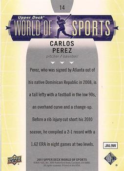 2011 Upper Deck World of Sports #14 Carlos Perez Back