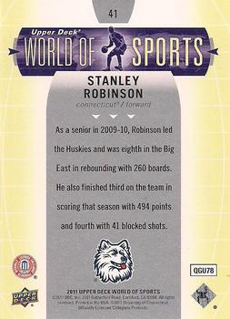 2011 Upper Deck World of Sports #41 Stanley Robinson Back