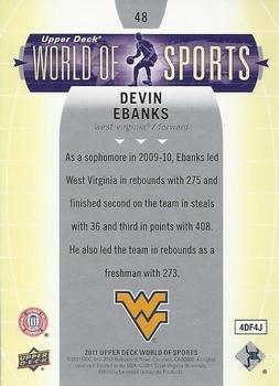 2011 Upper Deck World of Sports #48 Devin Ebanks Back