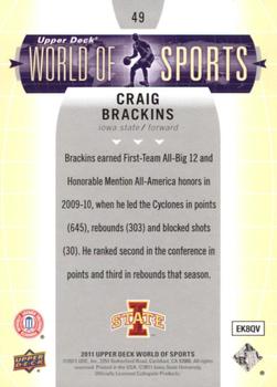 2011 Upper Deck World of Sports #49 Craig Brackins Back