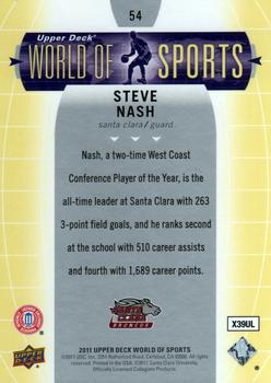 2011 Upper Deck World of Sports #54 Steve Nash Back