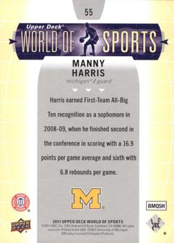 2011 Upper Deck World of Sports #55 Manny Harris Back