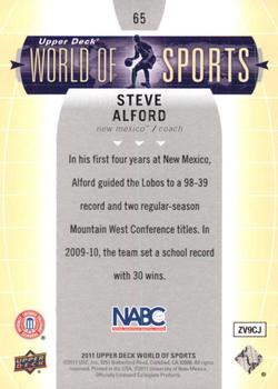 2011 Upper Deck World of Sports #65 Steve Alford Back