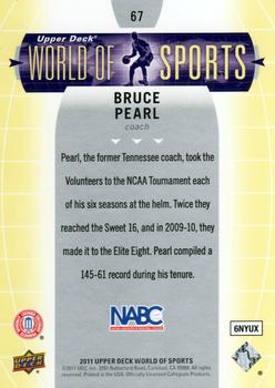 2011 Upper Deck World of Sports #67 Bruce Pearl Back