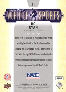 2011 Upper Deck World of Sports #71 Bo Ryan Back