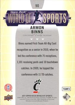 2011 Upper Deck World of Sports #90 Armon Binns Back