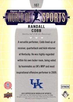 2011 Upper Deck World of Sports #107 Randall Cobb Back