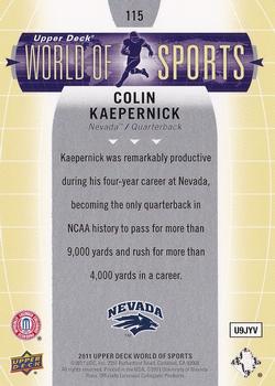 2011 Upper Deck World of Sports #115 Colin Kaepernick Back