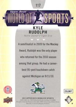 2011 Upper Deck World of Sports #117 Kyle Rudolph Back