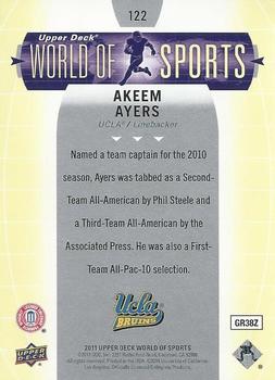 2011 Upper Deck World of Sports #122 Akeem Ayers Back