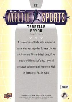2011 Upper Deck World of Sports #131 Terrelle Pryor Back
