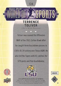 2011 Upper Deck World of Sports #134 Terrence Toliver Back