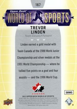 2011 Upper Deck World of Sports #167 Trevor Linden Back