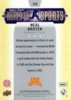 2011 Upper Deck World of Sports #169 Neal Broten Back