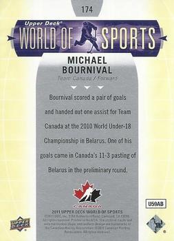 2011 Upper Deck World of Sports #174 Michael Bournival Back