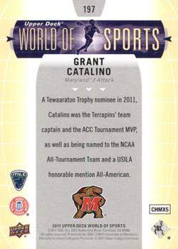 2011 Upper Deck World of Sports #197 Grant Catalino Back